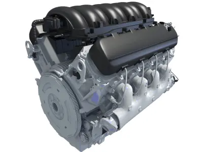 V8 Engine 3D model purchase