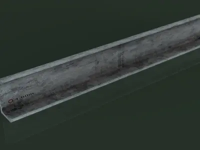 Angle Steel Beam SMB10 Low-poly Model Low-poly 3D model