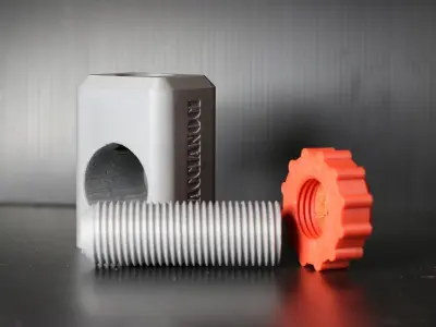 NUTCRACKER part and orange screw Free 3D print model