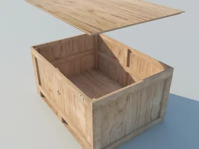 Wood Container MAX 2011 3D model