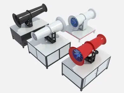 Industrial Fan 3D model 3