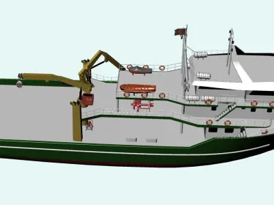Fishing Vessel 3D model