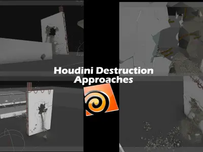Houdini 17 Redshift Destruction Setup 3D model