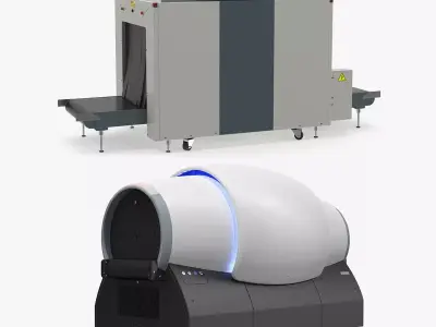 Luggage Scanners Collection 3D Model Pack