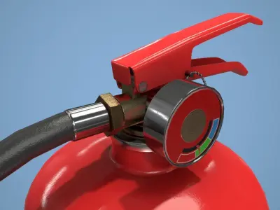 Fire Extinguisher Low-poly 3D model 54