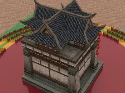 Chinese ancient  house   3D model