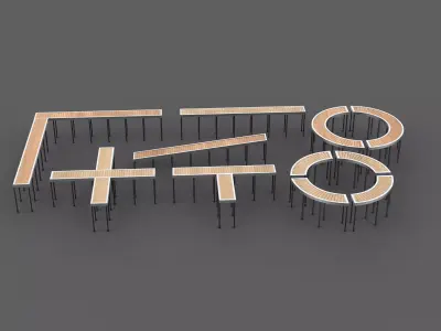 Sidewalk  System set 3D model