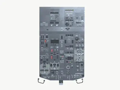 Airplane Cockpit Top Panel 3D model