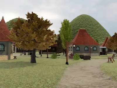 Rustic Village 3D model