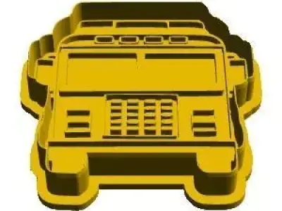 Fire Truck cookie cutter 3D model purchase