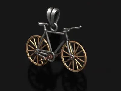 Bicycle pendant 3D print model purchase