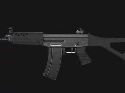 SG550 Rifle Low-poly 3D model