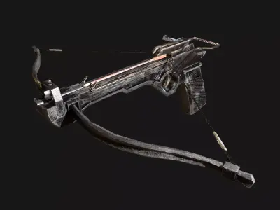 Crossbow Pistol Post-Apoc Low-poly PBR Low-poly 3D model