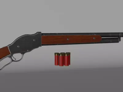 Winchester M1887 3D model