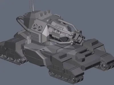 USA OEMGA mobile particle cannon Free 3D model
