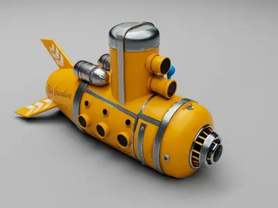 submarine toy 3D model buy