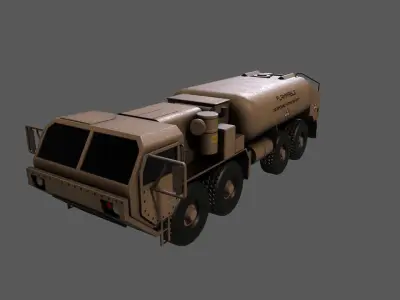 military truck oshkosh m978a4 3d model Low-poly 3D model