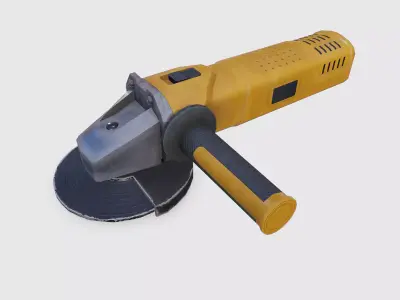 Angle Grinder Low-poly PBR  Low-poly 3D model
