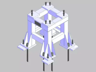 26364-Base for robot KAWASAKI BX100L-Hight 700 3D model