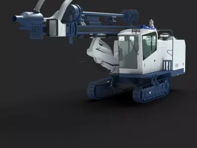 DTH DCR 20 Drill 3D model