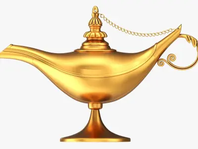 Magic Aladdin lamp 3D model