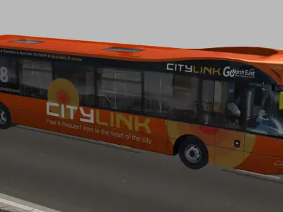 Optare Versa CityLink Low-poly 3D model