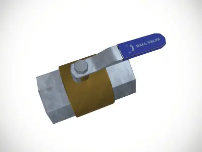 Valve Low-poly 3D model purchase