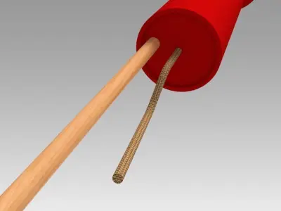 Firework Rocket 3D model buy