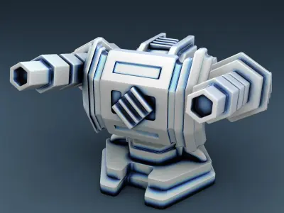 Combat guns Set Part 1 3D print model