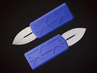 Knife 2 I Low-poly 3D model