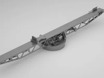 Plane Launch Pad 2 - World War 2 Battleship 3D model