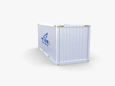 20ft Shipping Container NYK Logistics v2 3D model