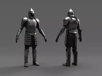 Gondor Soldier Armor - The Lord of the Rings Low-poly 3D model