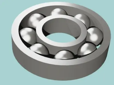 Bearing ball with balls in it Free 3D model