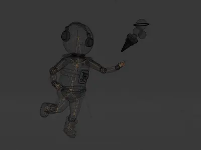 Astronaut Free low-poly 3D model