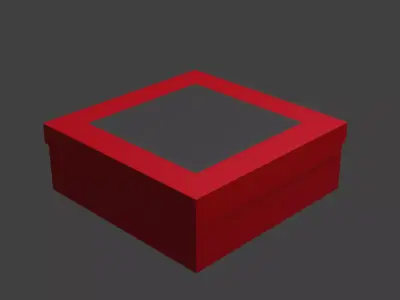 box for cake 3D model