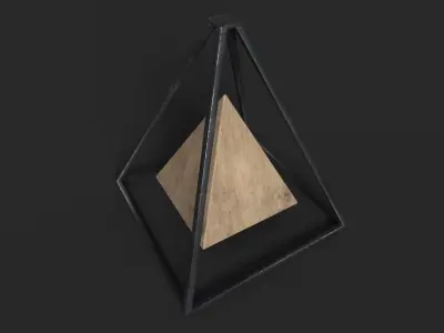 Magnetic pyramid Free low-poly 3D model