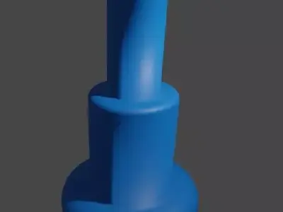 water plastic bottle 3D model