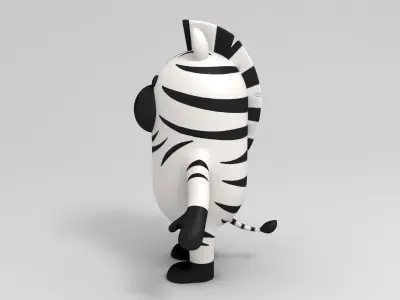 Zebra Character 3D model