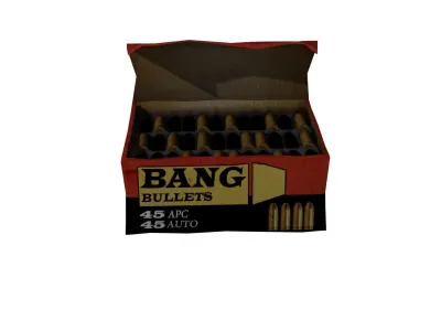 Bullets Case Low-poly 3D model