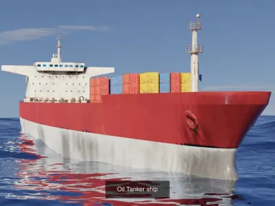 Oil Tanker ship  3D Model Pack