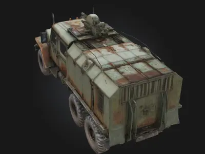 Rusty Off-Road Beast  Rugged Power with a Weathered Soul 3D model