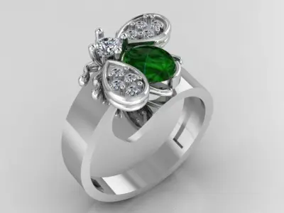 bee ring  3D print model