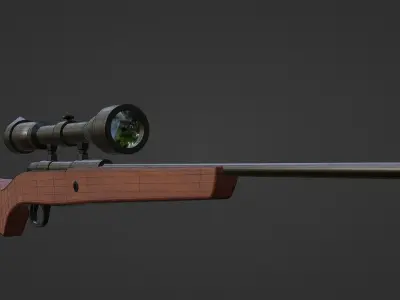 Hunting-rifle 3D model