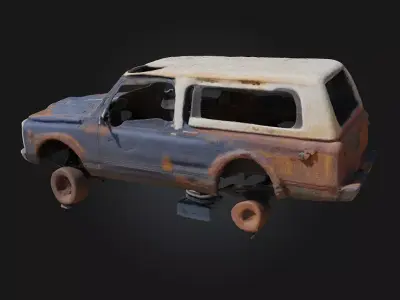 Rusty Memories  Echoes of the Past in Corroded Beauty 3D model
