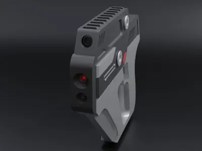 Sci Fi Laser Gun Free 3D model