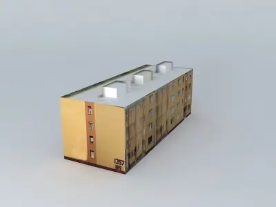 The 135739s lakótömb bytovy dom č 1357 Free 3D model