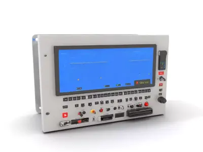 Industrial Control Panel Interface Model Pack Low-poly 3D model