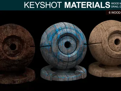Wood Materials for Keyshot Texture