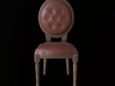 Antique Chair - PBR Game Ready Low-poly 3D model buy